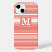 Monogram koraalstrepen