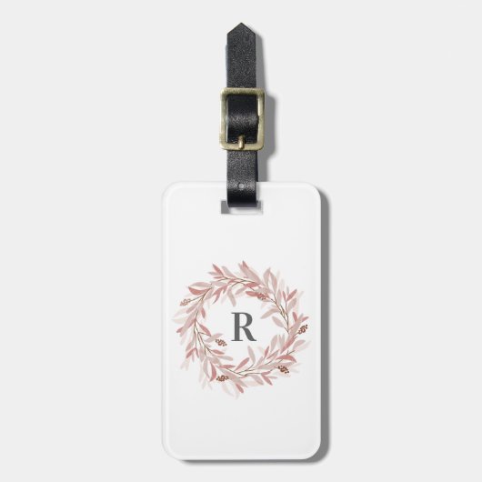 Monogram Krans Bagagelabel (Voorkant verticaal)