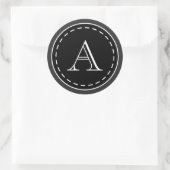Monogram Krijtbord Stickers (Tas)