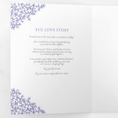 monogram kunstartikel toewijding bruiloft drieluik programma (Binnenzijde eerst)