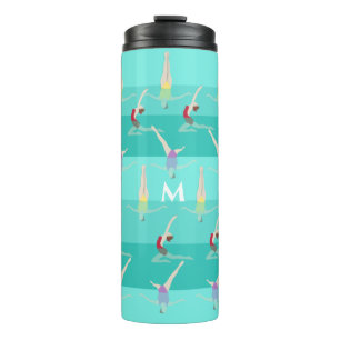 Monogram kunstmatig zwemmen thermosbeker