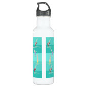 Monogram kunstmatig zwemmen waterfles  (Achterkant)