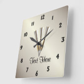 Monogram kunstontwerp vierkante klok (Hoek)