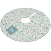 Monogram Kust Oester Schelp Kerstboom Rok (Gekanteld)