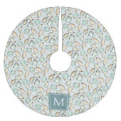 Monogram Kust Oester Schelp Kerstboom Rok (Voorkant)