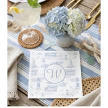 Monogram kust toile | Voorbereid op Entertaining