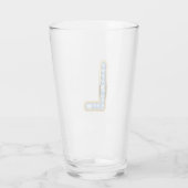 Monogram L - 16 oz glas (Achterkant)