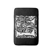 Monogram L Art Nouveau Badmat (Voorkant Verticaal)