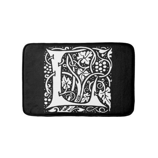 Monogram L Art Nouveau Badmat (Voorkant)