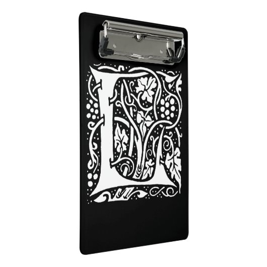 Monogram L Art Nouveau Mini Klembord (Schuin)