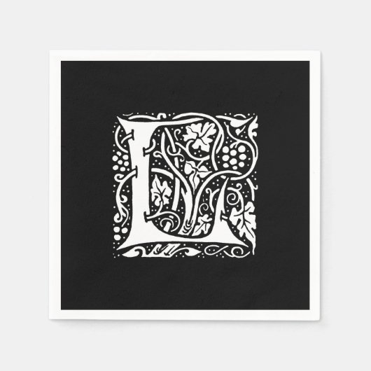 Monogram L Art Nouveau Servet (Voorkant)