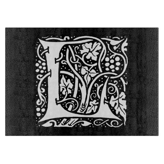  Monogram L Art Nouveau Snijplank (Voorkant)
