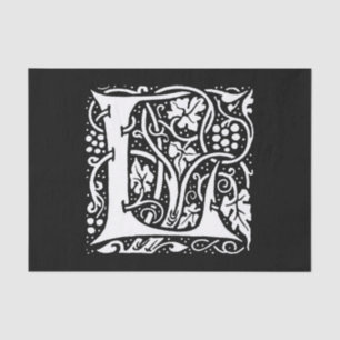  Monogram L Art Nouveau Tissuepapier