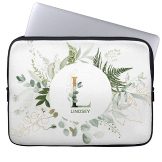 Monogram L-foliehoes voor grote laptop Sleeve