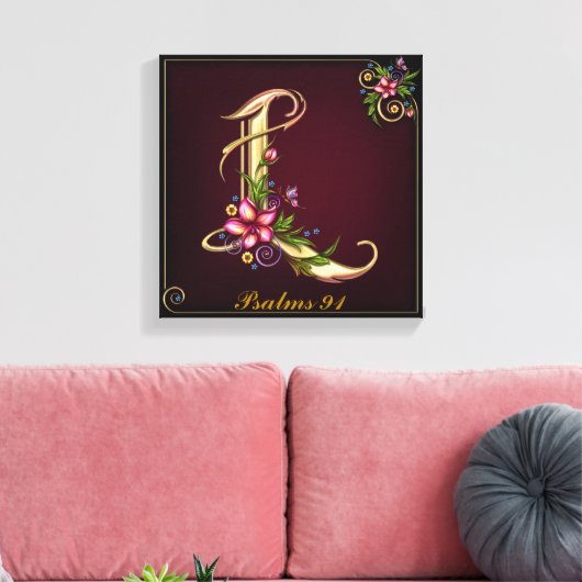 Monogram L Premium gewatteerd Canvas (gloss) (Insitu (Woonkamer))