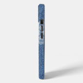 Monogram Lace Denim iPhone / coque ipad (Verso / Gauche)