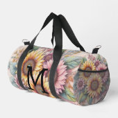 Monogram lace floral pink yellow orange sunflowers plunjezak (Rechterhoek)