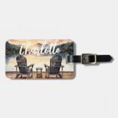 Monogram Lake Travel Bagagelabel (Voorkant horizontaal)