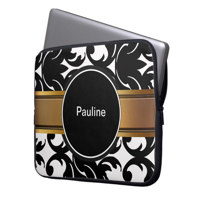 Monogram laptophoes laptop sleeve (Voorkant Links)