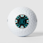 Monogram Las Vegas - Blauwgroen Golfballen (Voorkant)