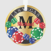 Monogram Las Vegas Casino Poker Chip (dos)