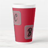Monogram Latte Mok (Voorkant)