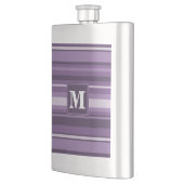 Monogram Lavender strepen Heupfles (Links)