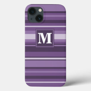 Monogram Lavender strepen Hoesje-Mate iPhone Case