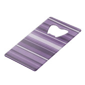 Monogram Lavender strepen Kredietkaart Flessenopener (Achterkant Gekanteld)