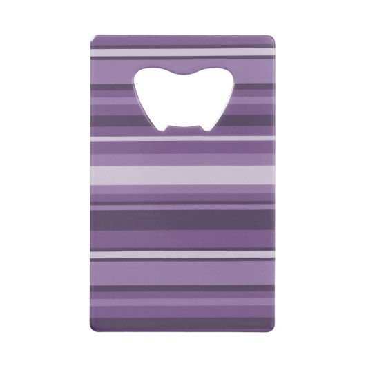 Monogram Lavender strepen Kredietkaart Flessenopener (Achterkant)