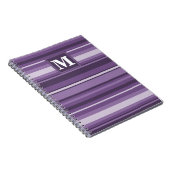 Monogram Lavender strepen Notitieboek (Rechterzijde)