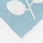 Monogram Leaf Pattern Fleece Blanket (Hoek)