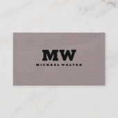 Monogram | Ledertextiel Visitekaartje (Voorkant)