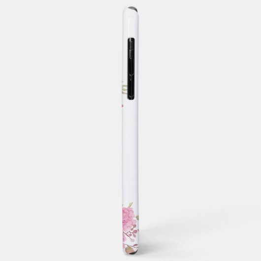 Monogram legante minimale Chic Initiaal letter Case-Mate iPhone Case (Achterkant/links)