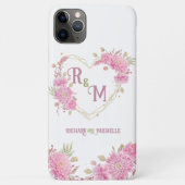 Monogram legante minimale Chic Initiaal letter Case-Mate iPhone Case (Achterkant)