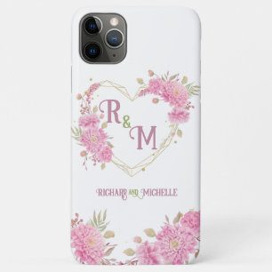 Monogram legante minimale Chic Initiaal letter iPhone 11 Pro Max Hoesje
