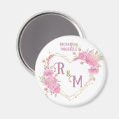 Monogram legante minimale Chic Initiaal letter Magneet (Voorkant / Achterkant)