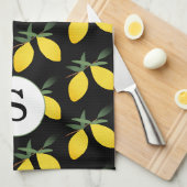 Monogram Lemon Citrus Theedoek (Quarter Fold)