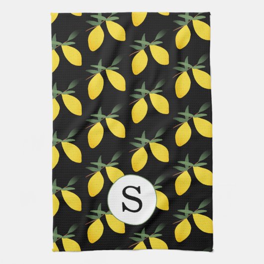 Monogram Lemon Citrus Theedoek (Verticaal)