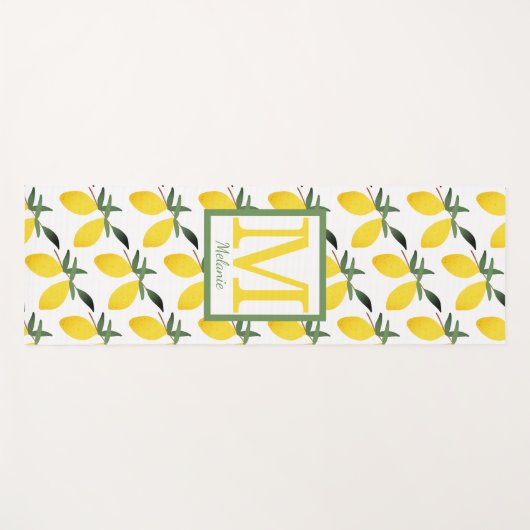 Monogram Lemon-ontwerp Yogamat (Voorkant (horizontaal))