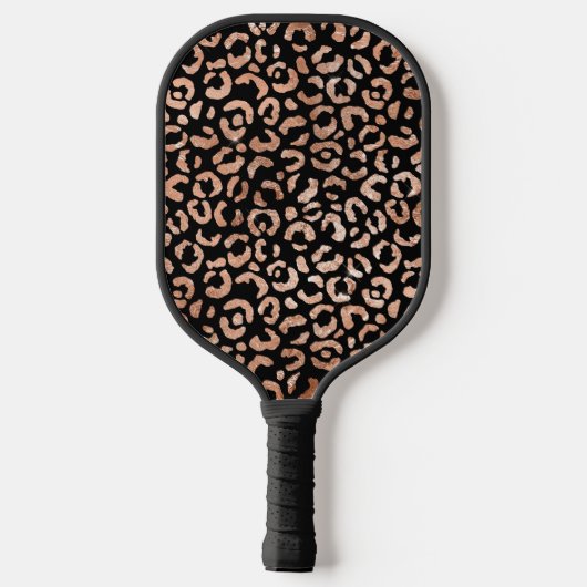 Monogram Leopard Animal Print Pickleball Paddle (Achterkant)