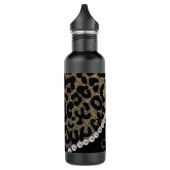 Monogram Leopard Diamon Glitter Stainless Steel Wa Waterfles (Links)