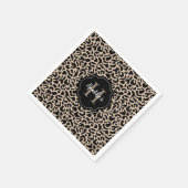 Monogram Leopard Print Servet (Hoek)