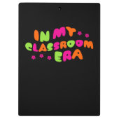 Monogram leraar in mijn klas tijdperk klembord (Achterkant)