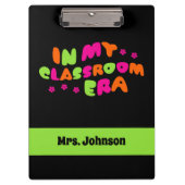 Monogram leraar in mijn klas tijdperk klembord (Voorkant)