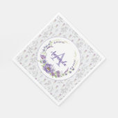 Monogram - letter A, aangepast Servet (Hoek)