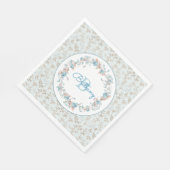 Monogram - letter B, aangepaste servetten (Hoek)