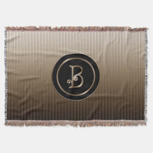 Monogram "Letter B" Deken (Voorkant)