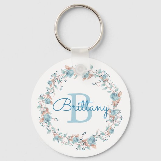 Monogram - letter B, op maat Sleutelhanger (Voorkant)
