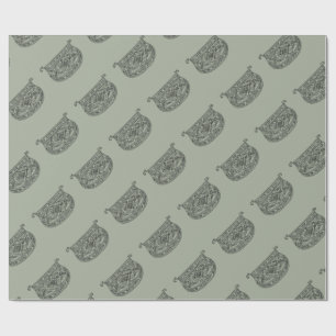 monogram letter D Cadeaupapier